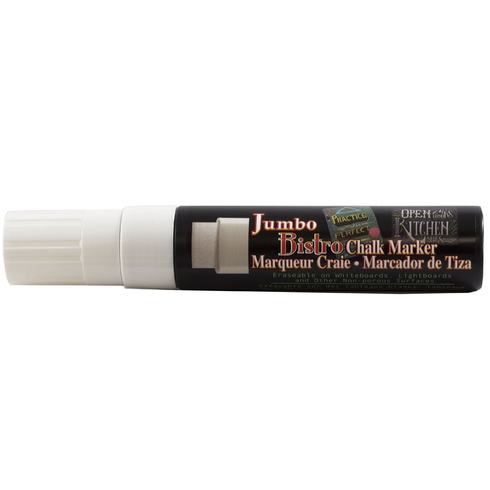 Marvy Uchida Jumbo Tip Chalk Marker, White, Pack of 3