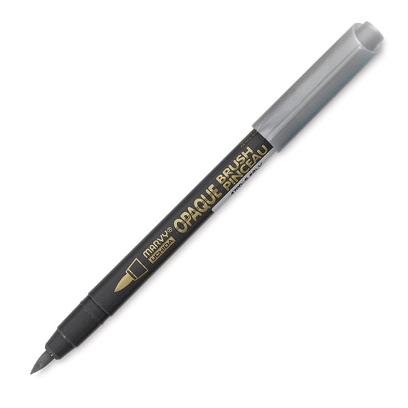 UCHIDA Opaque Brush, Silver, Office and Art Supplies