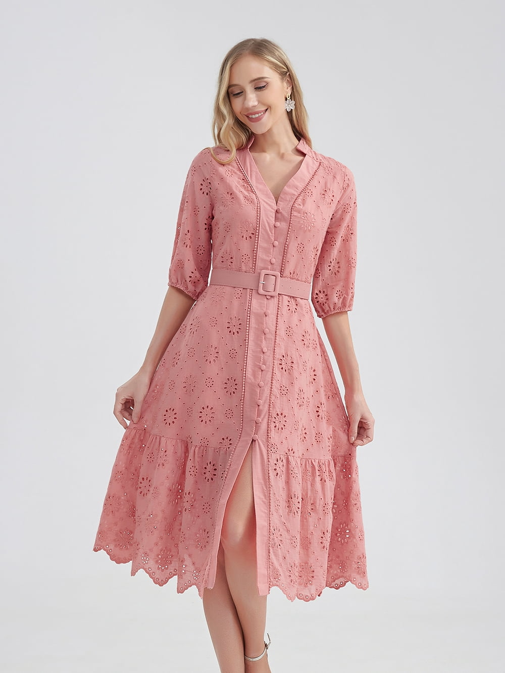 Marwin Cotton Hollow Out Summer Dress Women Holiday Perppy Casual High Waist Ruffled Mini V-Neck Dresses A-line Frills Vestido - Walmart.com Marwin Cotton Hollow Out Summer Dress Women Holiday Perppy Casual High Waist Ruffled Mini V-Neck Dresses A-line Frills Vestido - Walmart.com