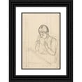 thumbnail image 1 of Mary Cassatt 13x18 Black Ornate Wood Framed Double Matted Museum Art Print Titled - The Letter (1890-1891), 1 of 5