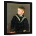thumbnail image 1 of Mary Cassatt 15x18 Black Modern Wood Framed Wall Art Titled - Sailor Boy Gardner As A Child 1892, 1 of 6