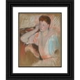thumbnail image 1 of Mary Cassatt 20x24 Black Ornate Framed Double Matted Museum Art Print Titled: Clarissa (circa 1890-93), 1 of 5