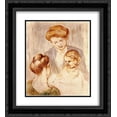 thumbnail image 1 of Mary Cassatt 2x Matted 20x22 Black Ornate Framed Art Print 'A Baby Smiling at Two Young Women', 1 of 2