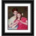 thumbnail image 1 of Mary Cassatt 2x Matted 20x22 Black Ornate Framed Art Print 'The Crochet Lesson', 1 of 2