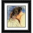 thumbnail image 1 of Mary Cassatt 2x Matted 20x24 Black Ornate Framed Art Print 'Sketch of Mother Looking down at Thomas', 1 of 2
