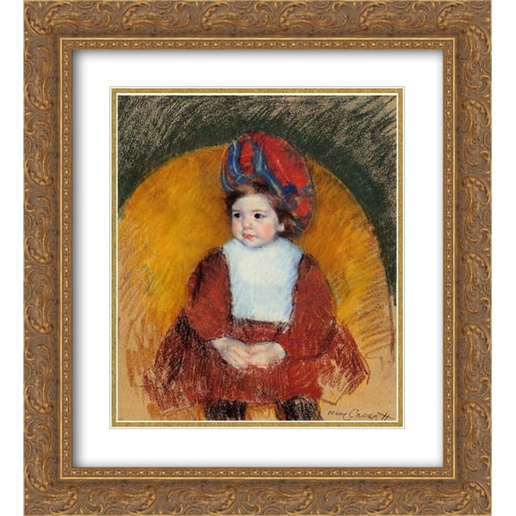 Mary Cassatt 2x Matted 20x24 Gold Ornate Framed Art Print 'Margot'