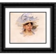 thumbnail image 1 of Mary Cassatt 2x Matted 22x20 Black Ornate Framed Art Print 'Sketch of 'Ellen Mary Cassatt in a Big Blue Hat'', 1 of 2