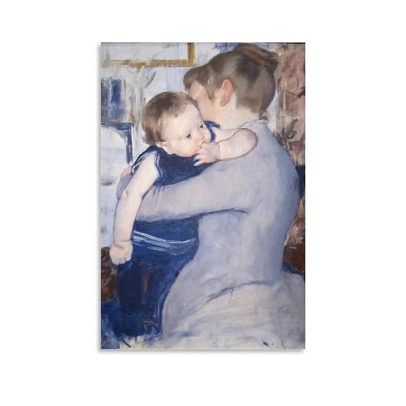 Mary Cassatt Mother And Child Art Poster Canvas Poster Wall Art Picture Prints Hanging Photo Gift Decor Home Posters Artworks 12x18inch(30x45cm)