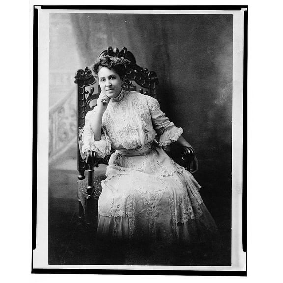 Mary Church Terrell, three-quarter length portrait, seated, facing front Canvas Wall Art (20" x 30")