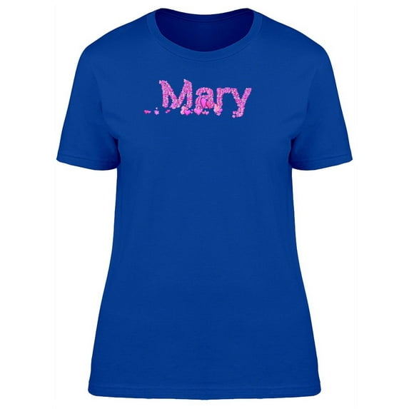 Mary Cute Pink Heart Name T-Shirt Women -Image by Shutterstock, Female Medium