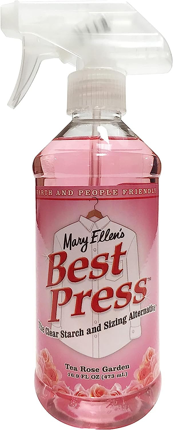 Mary Ellen's Best Press 16.9oz bottle with a Tea Rose Garden scent