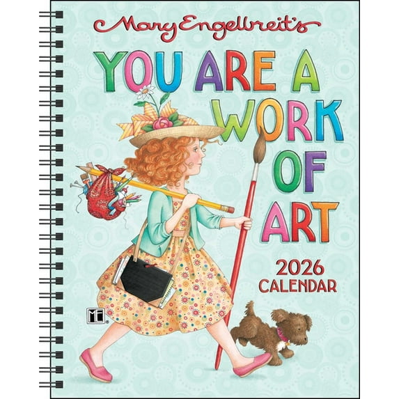 Mary Engelbreit's You Are a Work of Art 2026 Monthly/Weekly Planner Calendar, (Paperback)