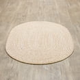 thumbnail image 1 of Mary Farmhouse Beige / Brown Braided Area Rug 5' x 8' Oval, 1 of 5