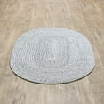 thumbnail image 1 of Mary Farmhouse Dark Gray / Light Gray Braided Area Rug 3' x 5' Oval, 1 of 5