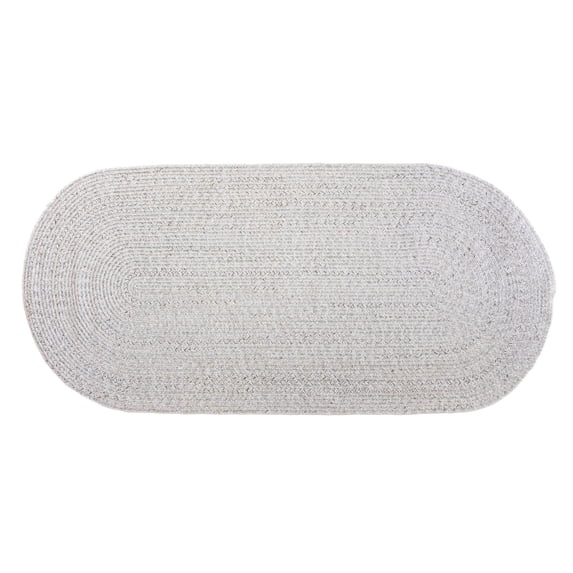 Mary Farmhouse Ivory Braided Area Rug 2' 6" x 6' Runner