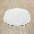 thumbnail image 1 of Mary Farmhouse Ivory Braided Area Rug 2' x 3' Oval, 1 of 5