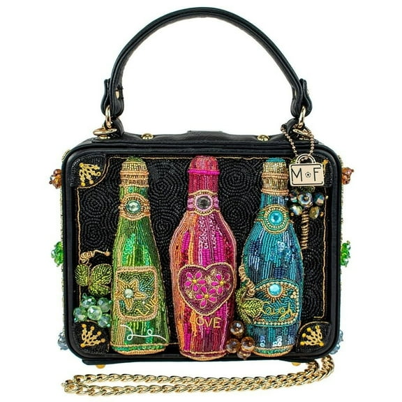 Mary Frances In the Spirit Beaded Top Handle Cocktails, Champagne Handbag, Multi