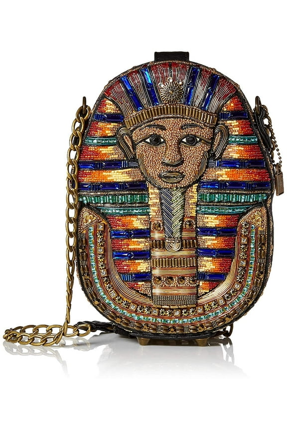 TUT Beaded Egyptian Pharaoh Novelty Handbag, multi
