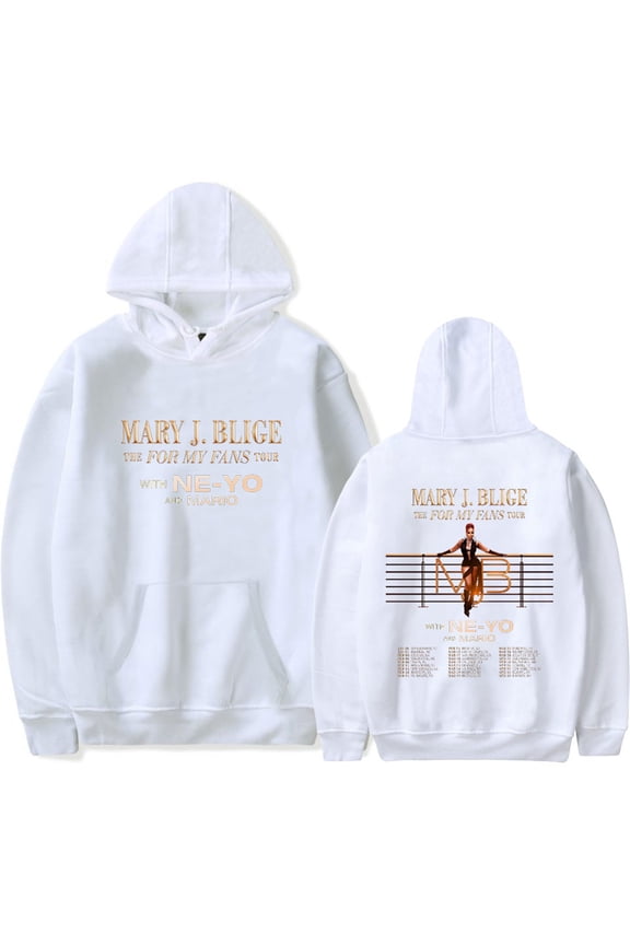 Mary J. Blige Hoodie Cosplay Pullover Unisex Sweatshirt Hip Hop Clothes Harajuku Tops