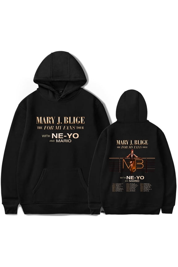 Mary J. Blige Hoodie Cosplay Pullover Unisex Sweatshirt Hip Hop Clothes Harajuku Tops
