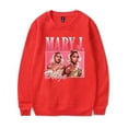 thumbnail image 1 of Mary J. Blige Logo Print Crewneck Sweatshirt Unisex Fashion Long Sleeve Top, 1 of 4