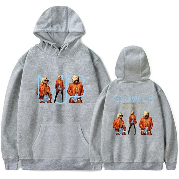 Mary J. Blige Merch Glow Up Hoodie Merch Casual Fashion Streetwear Men Women Hooded Sweatshirt