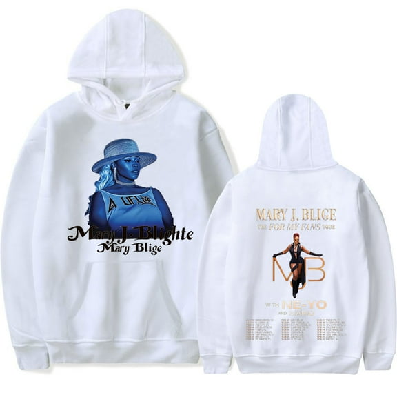 Mary J. Blige Merch Hoodies Hoodie Women/Men Winter Long Sleeve The For My Fans Tour Sweatshirt
