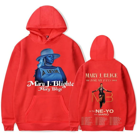 Mary J. Blige Merch Hoodies Hoodie Women/Men Winter Long Sleeve The For My Fans Tour Sweatshirt