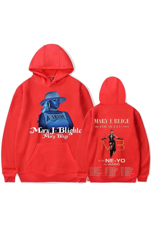 Mary J. Blige Merch Hoodies Hoodie Women/Men Winter Long Sleeve The For My Fans Tour Sweatshirt