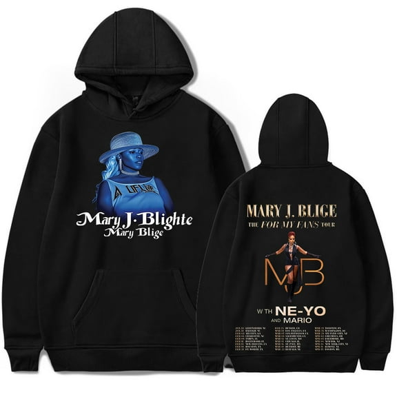 Mary J. Blige Merch Hoodies Hoodie Women/Men Winter Long Sleeve The For My Fans Tour Sweatshirt