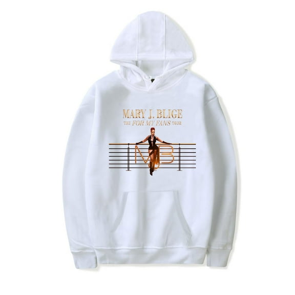 Mary J. Blige Merch The For My Fans Tour Hoodie Unisex Fashion Casual Long Sleeve Sweatshirt