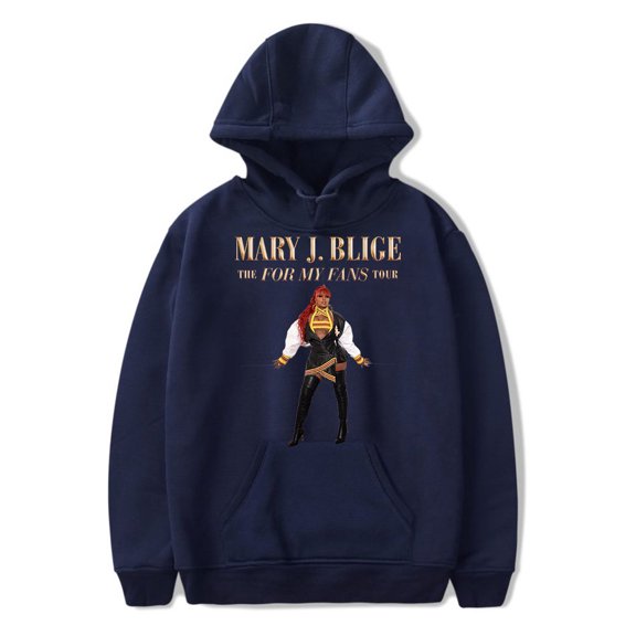 Mary J. Blige Merch The For My Fans Tour Hoodie Unisex Fashion Casual Long Sleeve