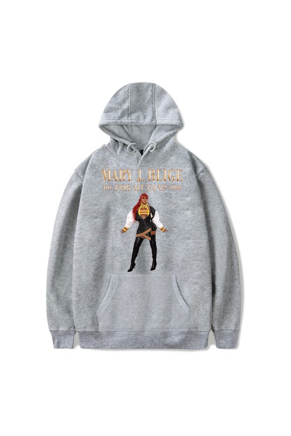 Mary J. Blige Merch The For My Fans Tour Hoodie Unisex Fashion Casual Long Sleeve