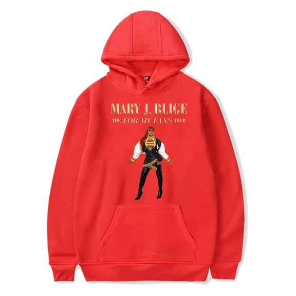 Mary J. Blige Merch The For My Fans Tour Hoodie Unisex Fashion Casual Long Sleeve