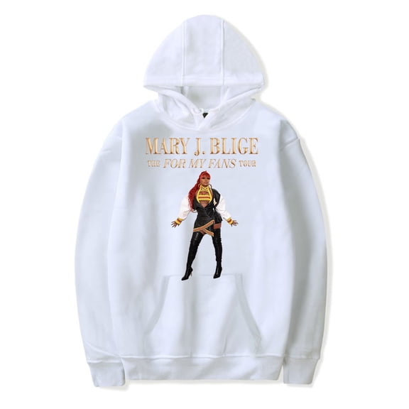 Mary J. Blige Merch The For My Fans Tour Hoodie Unisex Fashion Casual Long Sleeve