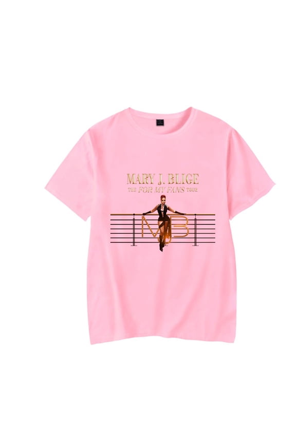 Mary J. Blige Merch The For My Fans Tour T-shirt Women Men Casual Fashion Short Sleeve Tee