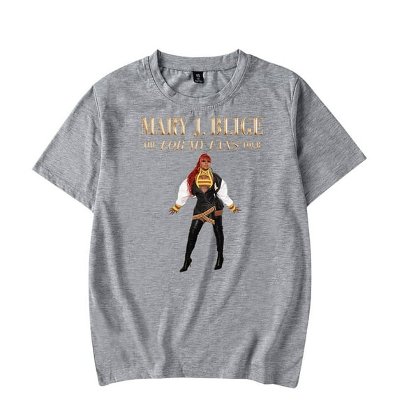 Mary J. Blige Merch The For My Fans Tour T-shirt Women Men Casual Fashion Short Sleeve