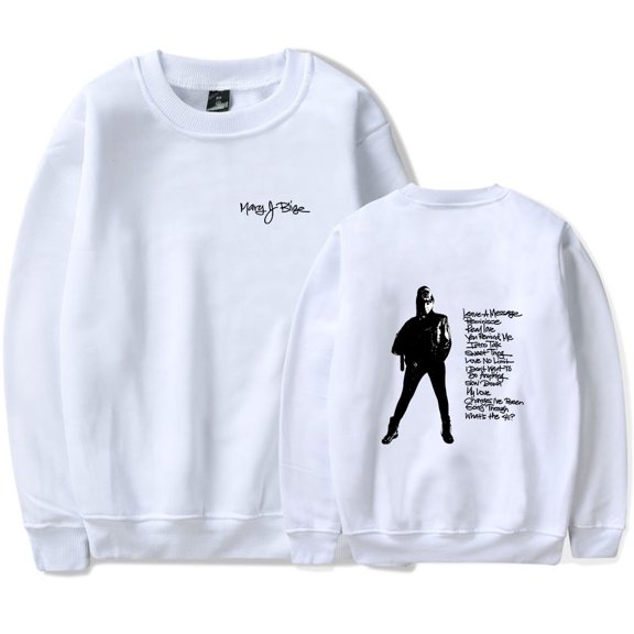 Mary J. Blige Merch What's the 411? Print Crewneck Sweatshirt Unisex Fashion Long Sleeve Top