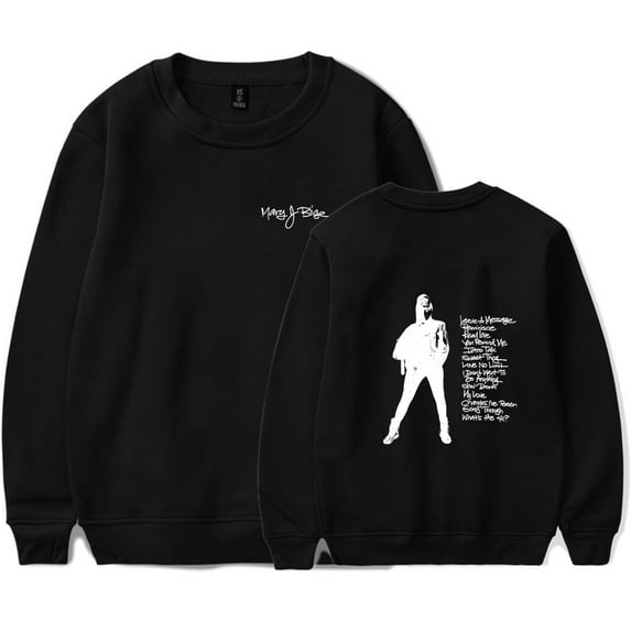 Mary J. Blige Merch What's the 411? Print Crewneck Sweatshirt Unisex Fashion Long Sleeve Top