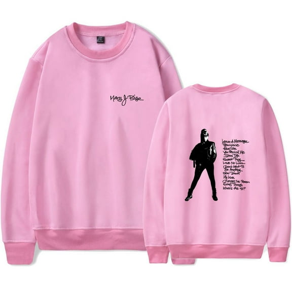 Mary J. Blige Merch What's the 411? Print Crewneck Sweatshirt Unisex Fashion Long Sleeve Top