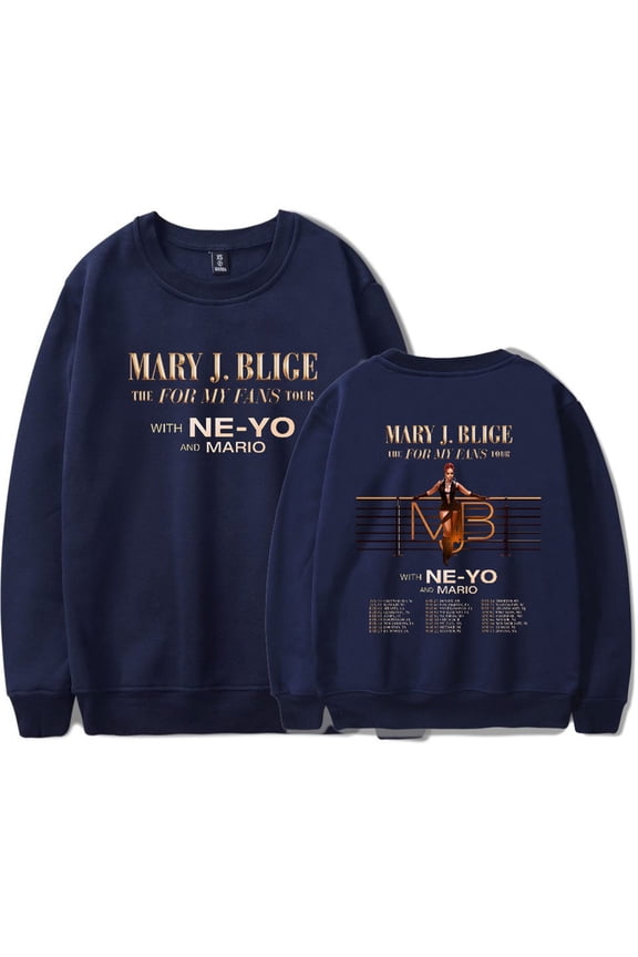 Mary J. Blige Sweatshirt Hip Hop Crewneck Unisex Pullover Casual Fashion Longsleeve