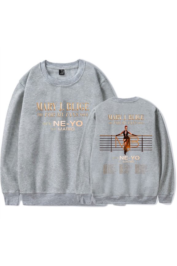 Mary J. Blige Sweatshirt Hip Hop Crewneck Unisex Pullover Casual Fashion Longsleeve