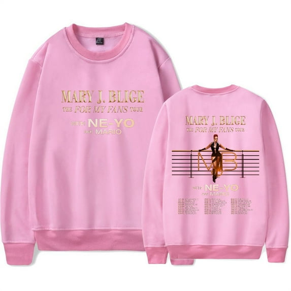 Mary J. Blige Sweatshirt Hip Hop Crewneck Unisex Pullover Casual Fashion Longsleeve