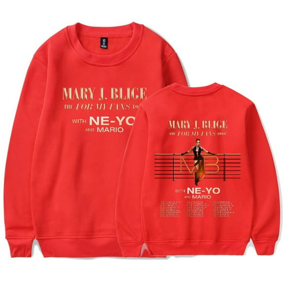 Mary J. Blige Sweatshirt Hip Hop Crewneck Unisex Pullover Casual Fashion Longsleeve