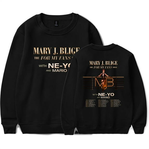 Mary J. Blige Sweatshirt Hip Hop Crewneck Unisex Pullover Casual Fashion Longsleeve