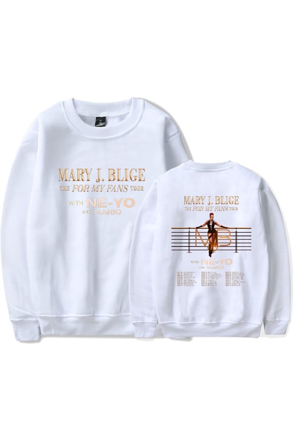 Mary J. Blige Sweatshirt Hip Hop Crewneck Unisex Pullover Casual Fashion Longsleeve