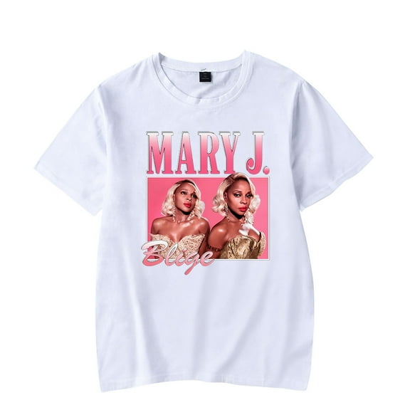 Mary J. Blige T-Shirt Merch Women Men Crewneck Short Sleeve Fashion Casual Tee Summer top