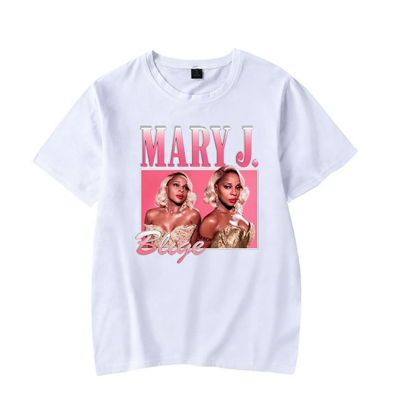 Mary J. Blige T-Shirt Merch Women Men Crewneck Short Sleeve Fashion Casual Tee Summer top