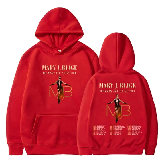 Mary J. Blige The For My Fans Tour 2025 Hoodie Long Sleeve Streetwear Men Women Hooded Sweatshirt