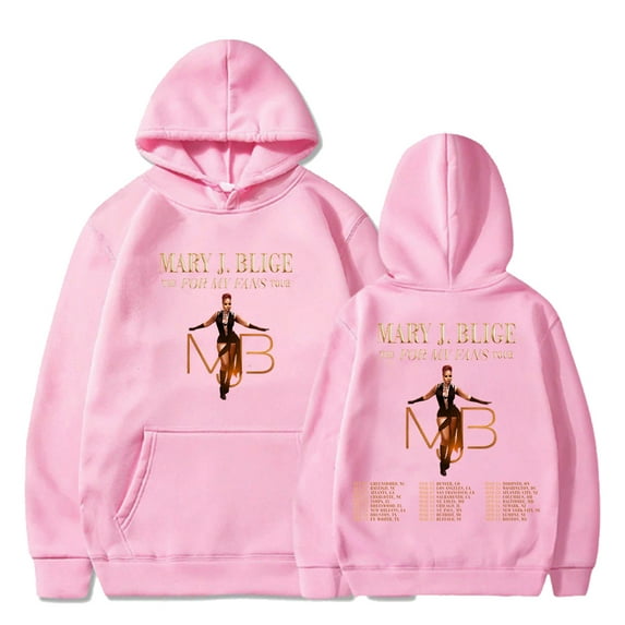 Mary J. Blige The For My Fans Tour 2025 Hoodie Long Sleeve Streetwear Men Women Hooded Sweatshirt